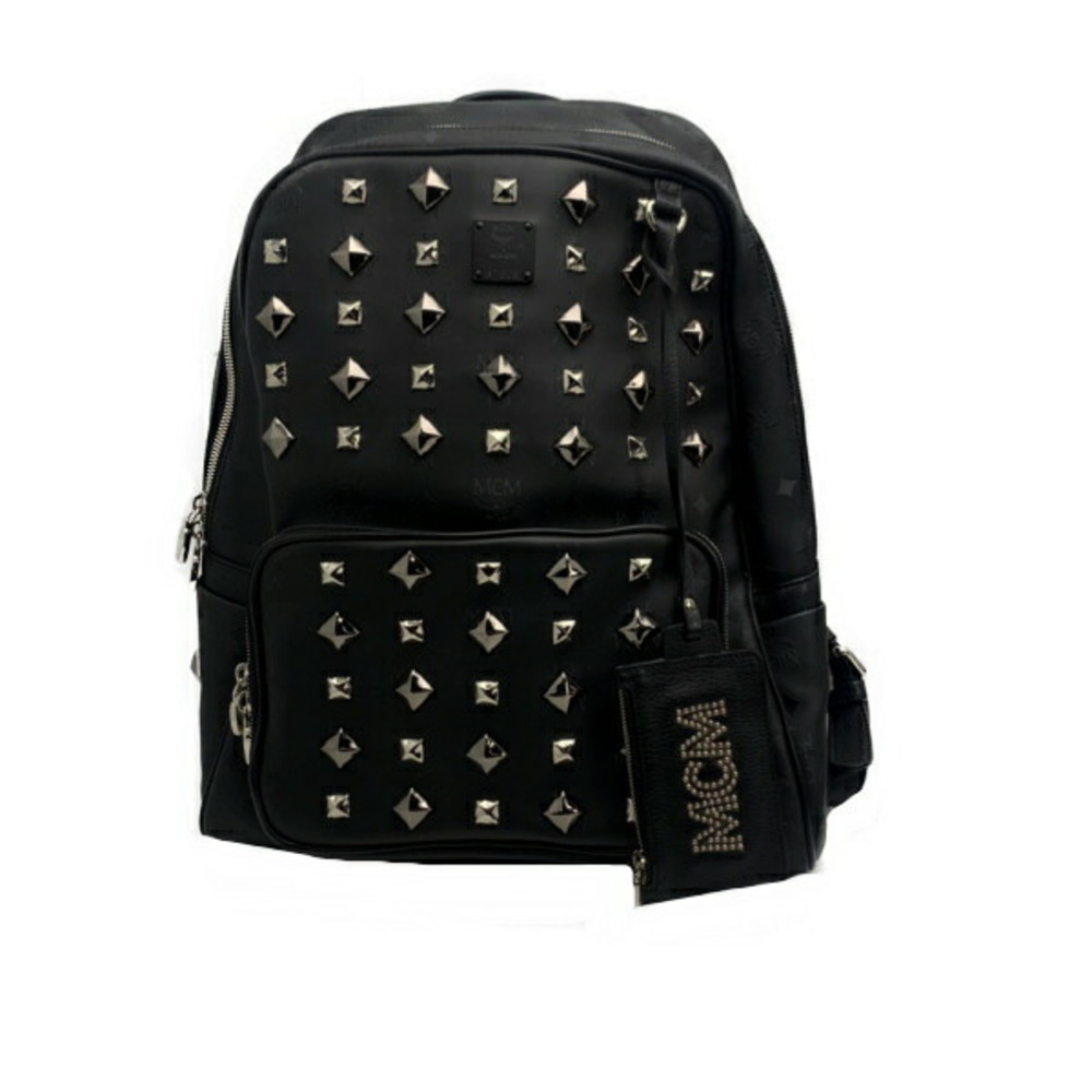 MCM Backpack Leather Studs Black - image 1